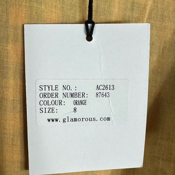 Glamorous Gingham Long Sleeve Dress Size 4 NEW NWT - Picture 5 of 8